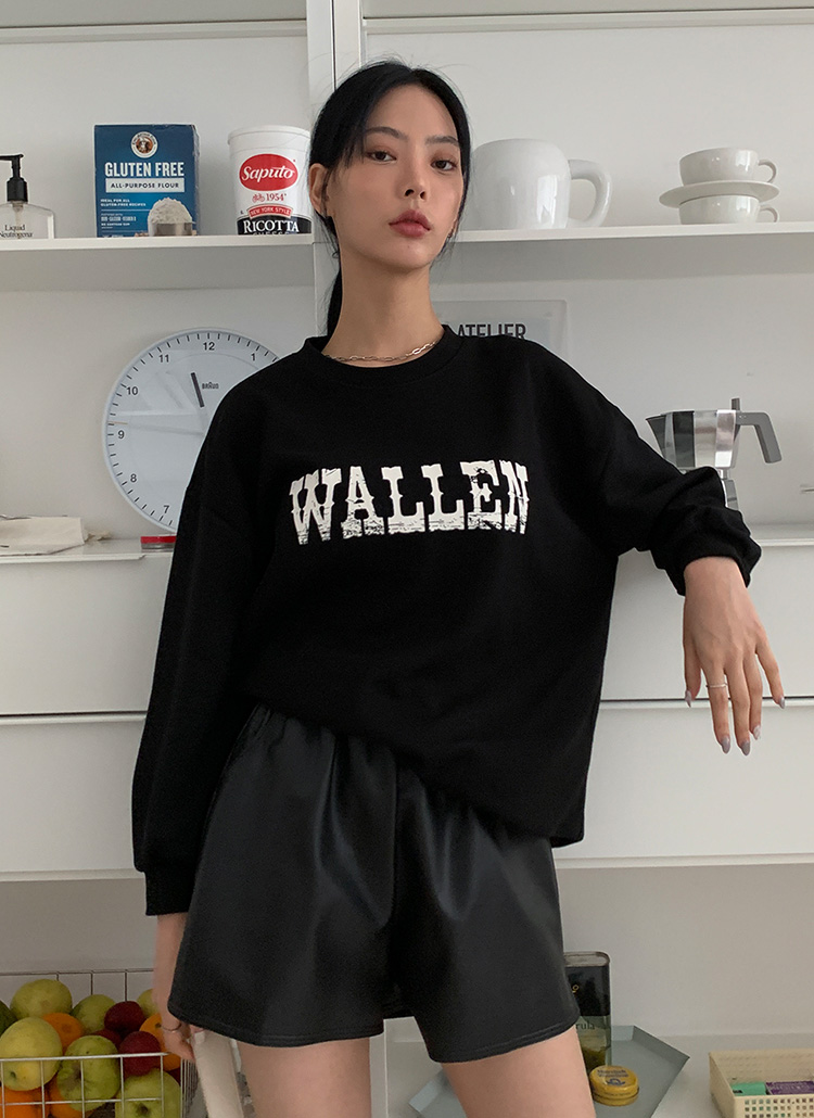 월렌 오버핏 맨투맨 티셔츠